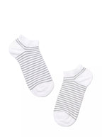 CONTE Sneaker Socken für Damen in Weiß mit Lurex