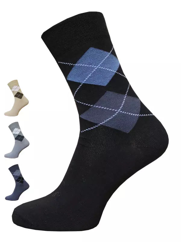 Klassische Herren Socken im Argyle Karo Design BCHK