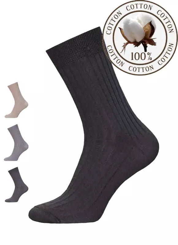 Klassische Herren Baumwollsocken ohne Motiv, BCHK