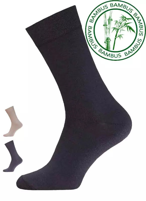 Klassische Herren Bambus Socken ohne Muster, BCHK