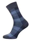 Klassische Herren Socken Melange mit Karomuster, BCHK