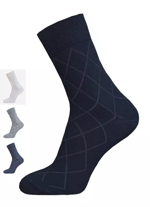 Klassische Herren Socken mit Karomuster, BCHK