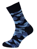 Herren Socken mit camouflage Muster  blau camouflage