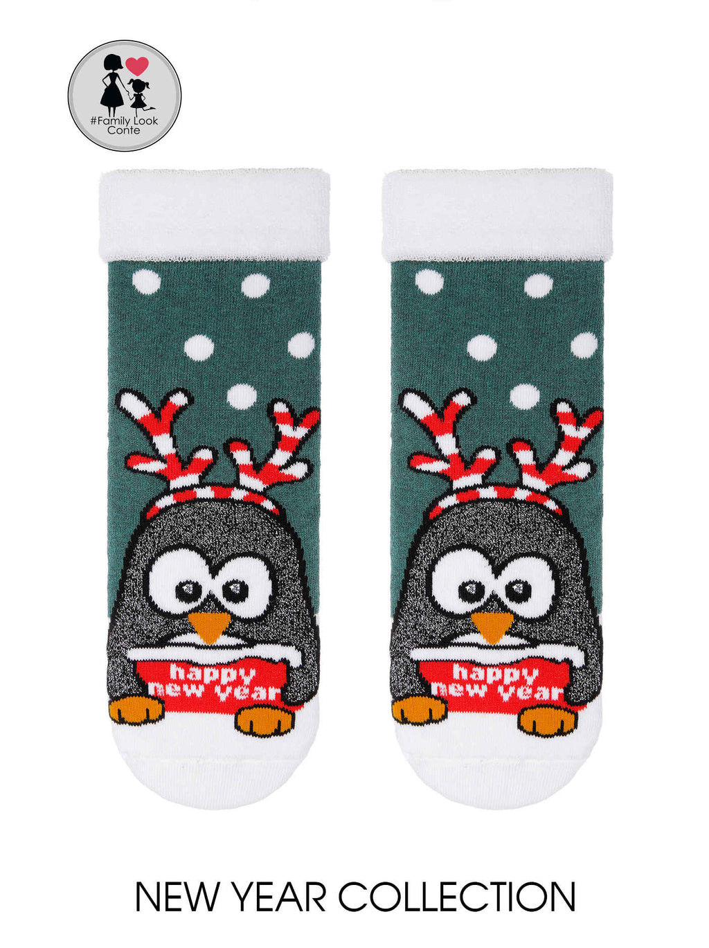 Conte Elegant Happy New Year Kollektion Turchese mit Pinguin