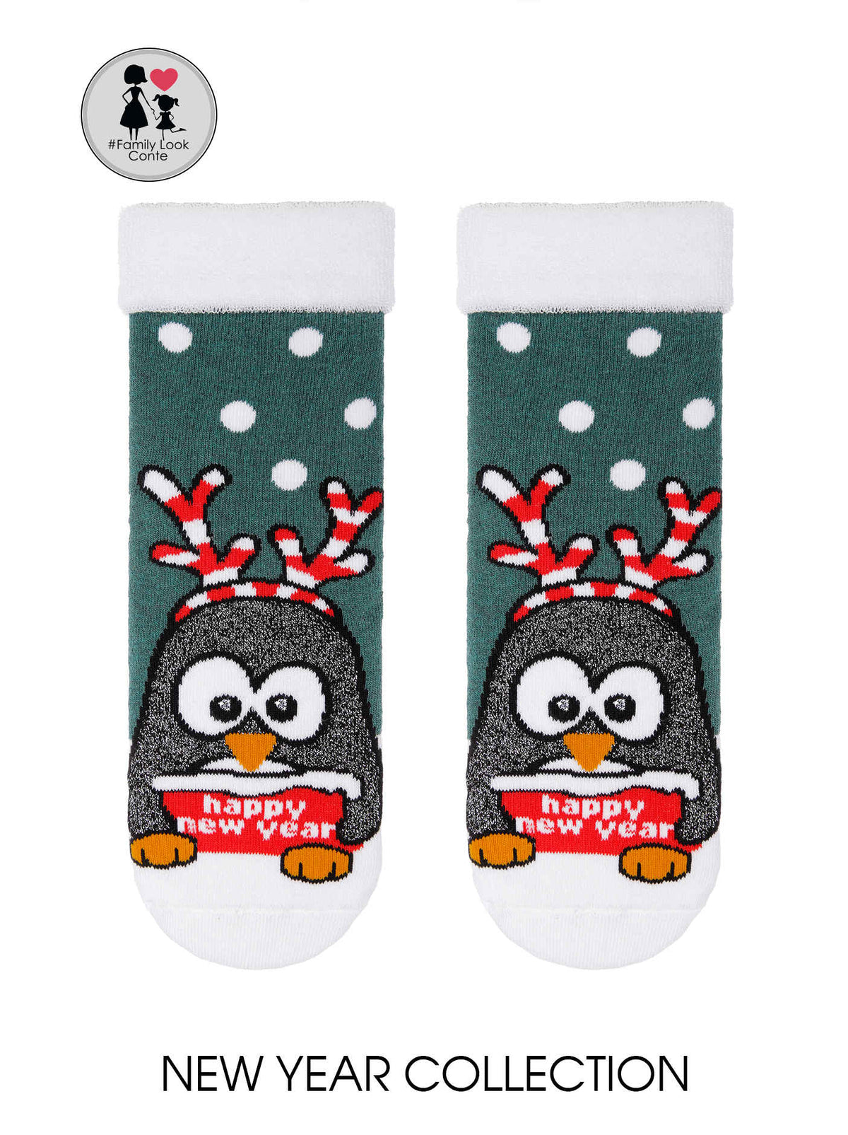 Conte Elegant Happy New Year Kollektion Turchese mit Pinguin