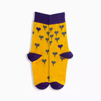 Griffon Bunte Socken Damen Love Box Farbe gelb/lila