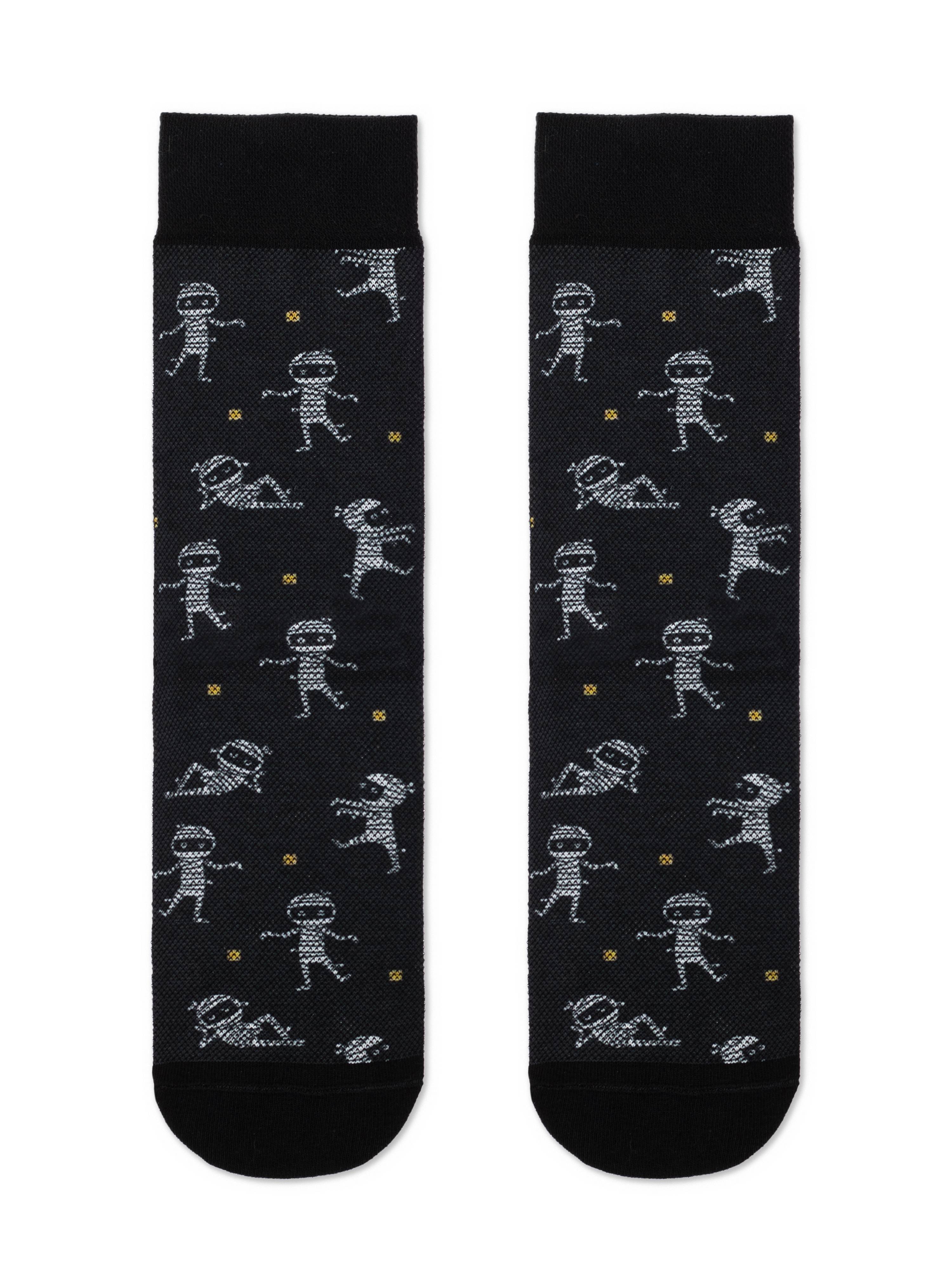 Ausgefallene Socken für Herren mit Mumien Diwari Happy