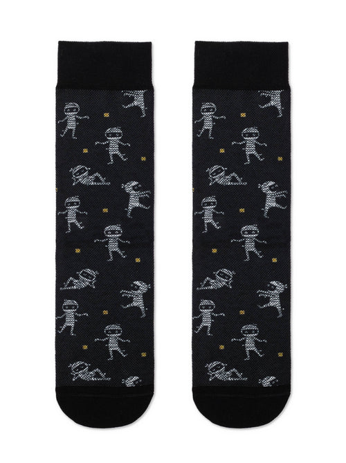 Ausgefallene Socken für Herren mit Mumien Diwari Happy