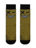 Ausgefallene Socken für Herren mit Smiley Diwari Happy Schwarz- Gelb