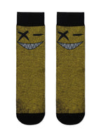 Ausgefallene Socken für Herren mit Smiley Diwari Happy Schwarz- Gelb