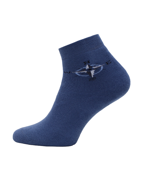 Kindersocken kurz 6-12 Jahre BCHK School 3060-834 mit Windrose Muster