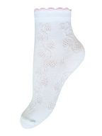 Kindersocken 2-6 Jahre BCHK Kids 3082-041 mit farbigem Bund weiß-rosa