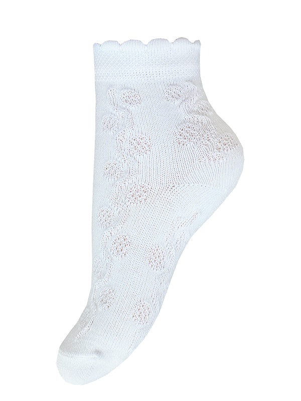 Kindersocken 2-6 Jahre BCHK Kids 3082-041 mit farbigem Bund weiß