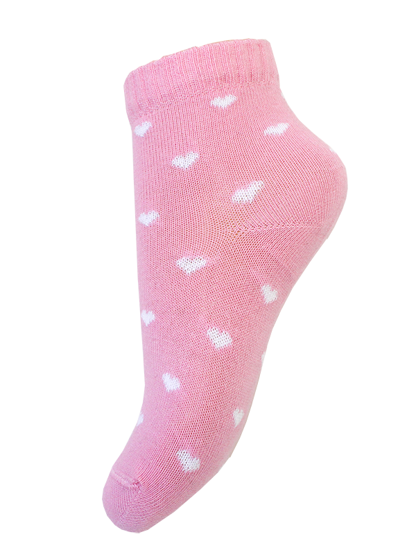 Kindersocken 2-6 Jahre BCHK Kids 3085-125 Farbe Rosa mit Herzen Motiv