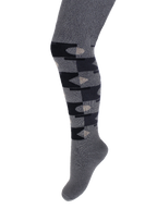 Kinderstrumpfhose 6-12 Jahre BCHK School 3265-464 mit Geometrie Muster hellgrau