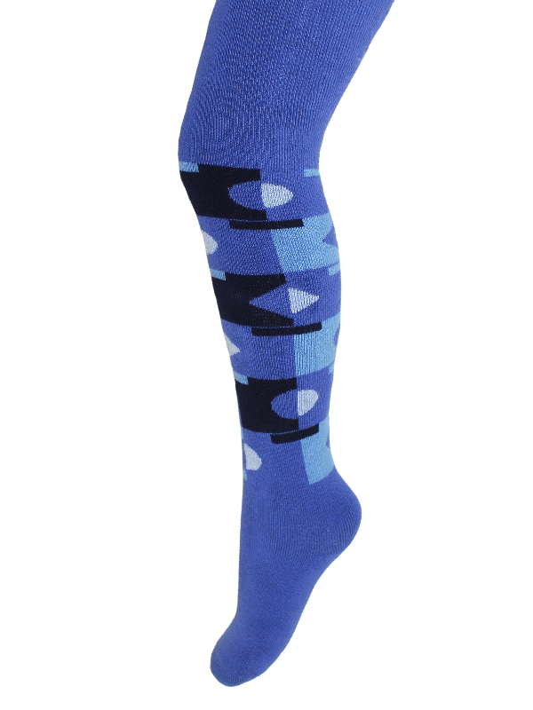 Kinder Strumpfhose 6-12 Jahre BCHK School 3265-464 mit Geometrie Muster