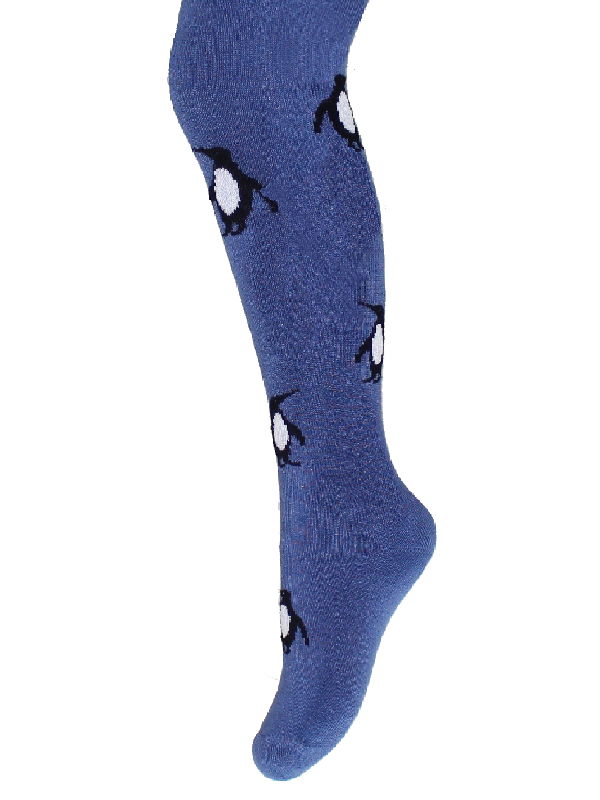 Kinderstrumpfhose 2-6 Jahre BCHK Kids 3265-806 mit Pinguin Motiv jeans