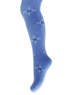 Kinderstrumpfhose 6-12 Jahre BCHK School 3265-817 mit Schneeflocke Motiv blau