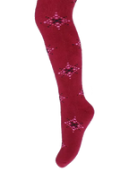 Kinderstrumpfhose 6-12 Jahre BCHK School 3265-817 mit Schneeflocke Motiv bordeaux