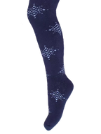 Kinderstrumpfhose 6-12 Jahre BCHK School 3265-817 mit Schneeflocke Motiv dunkelblau