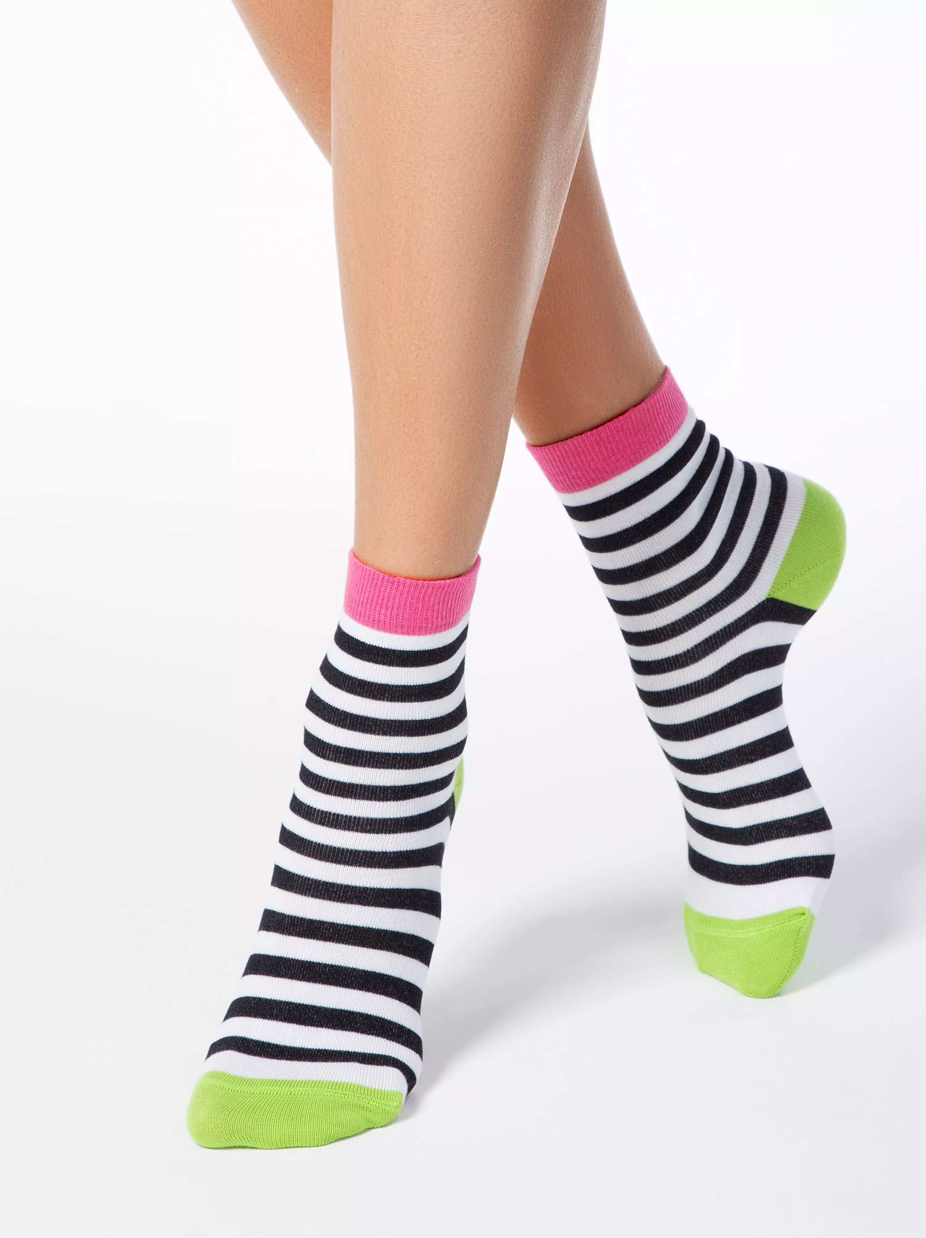 Damen Bunte Socken Conte Classic mit Streifenmuster