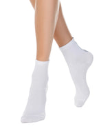 Conte Classic Damen socken weiß mit Logo 1