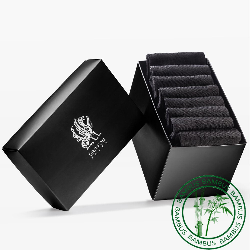Kurze Socken Griffon Low Bamboo Black Box 8 Paar