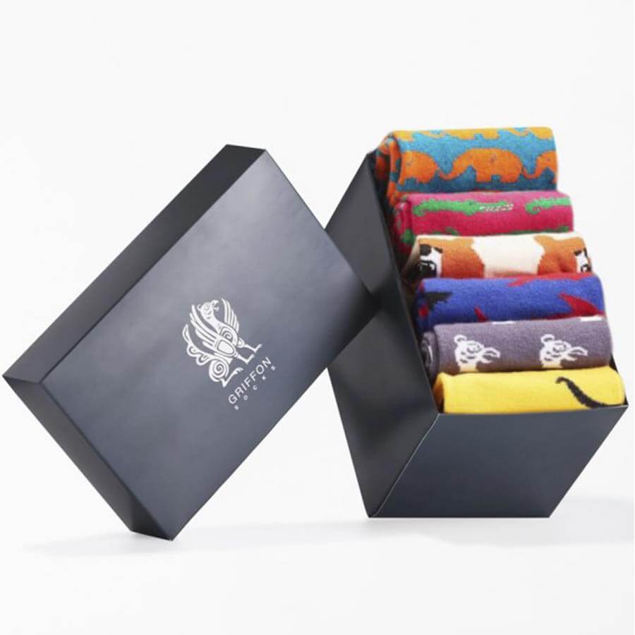 Bunte Socken Griffon Animal Box 6 Paar
