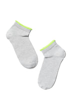 Kurze Damen Socken mit farbigem Bund · Conte