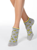 Kurze Damen Socken mit Bananenmuster Conte