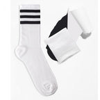 Tennissocken Griffon Stripes farbe weiss/schwarz
