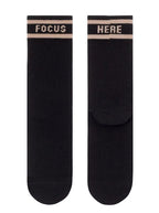 Lange Socken mit Ajourmuster Schwarz