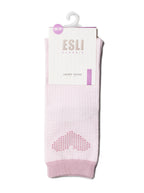 rosa Damensocken mit Herz-Motiv