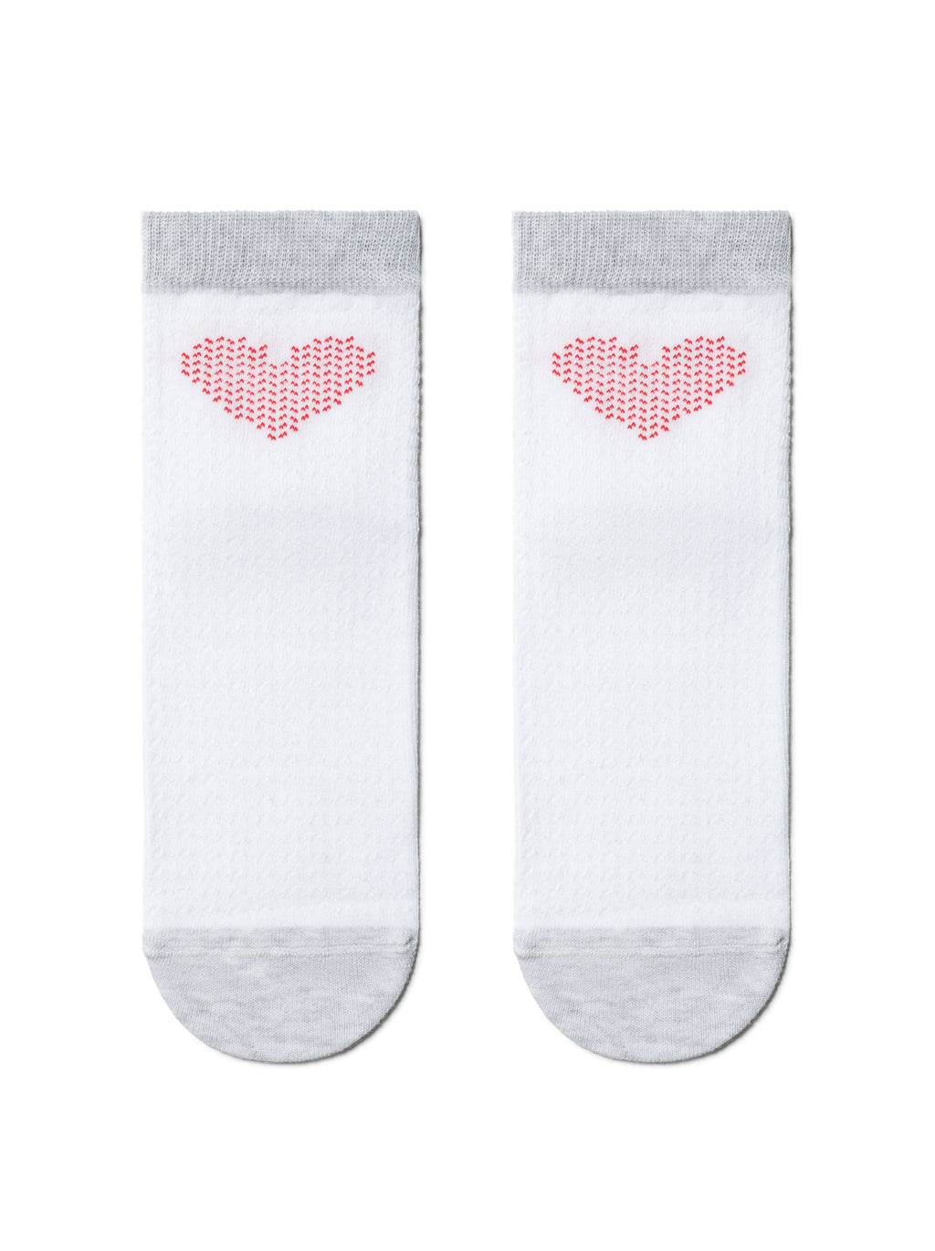 Damen Socken mit Herz in Weiß