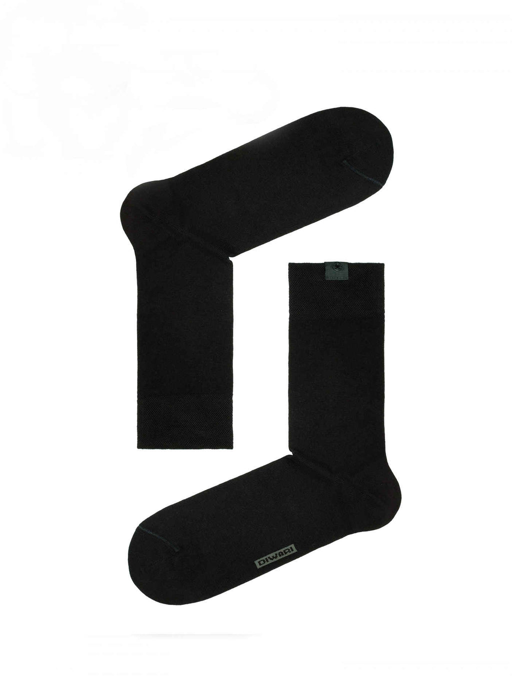 Herren Business Socken schwarz mit knopf