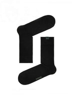 Herren Business Socken schwarz mit knopf