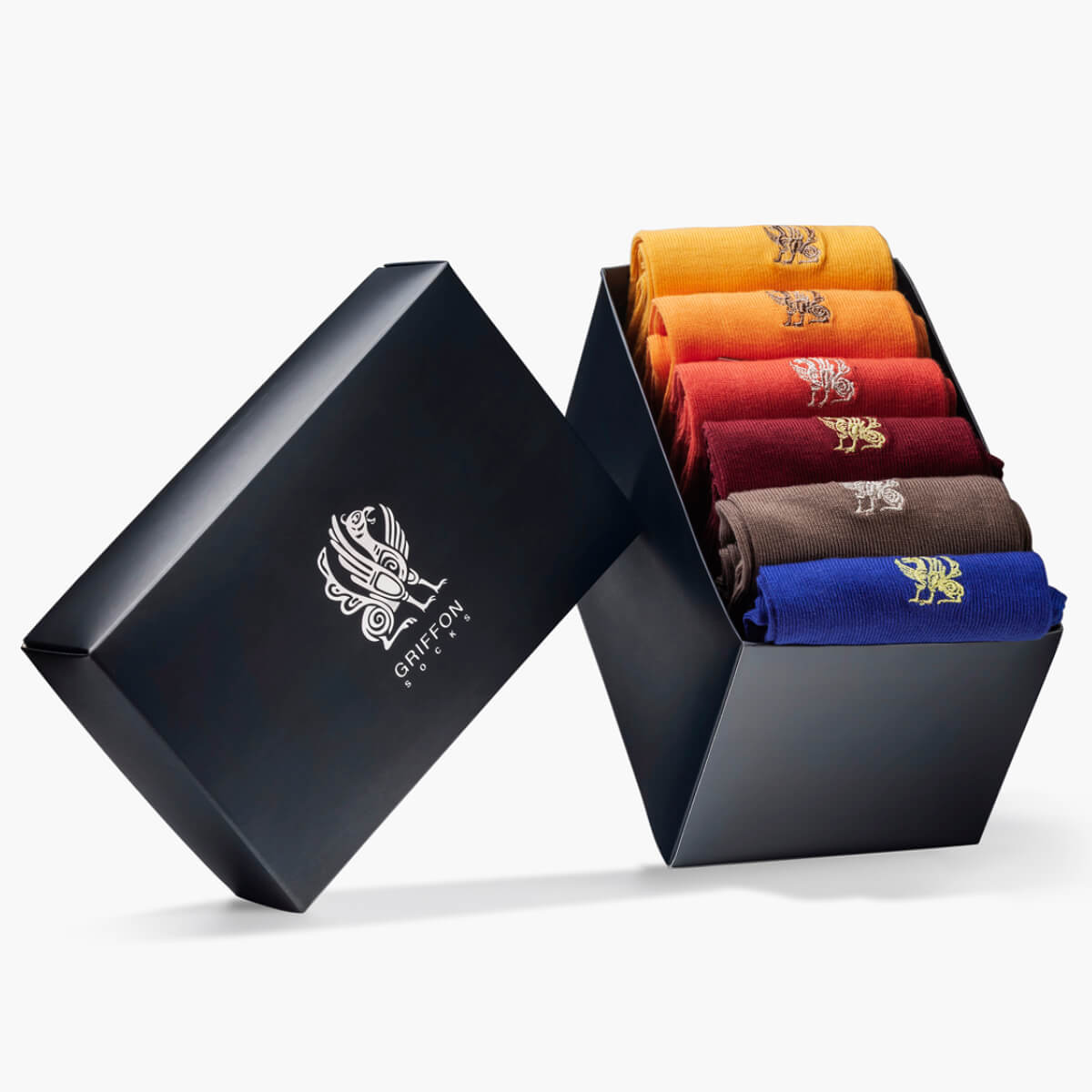 Bunte Socken Griffon Mono Fiesta Box 6 Paar