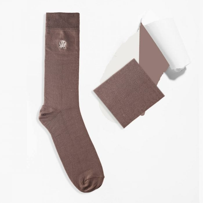 Griffon socken mono fiesta farbe taupe