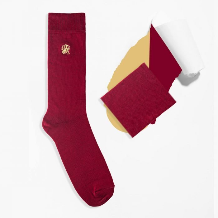 Griffon socken mono fiesta farbe bordo