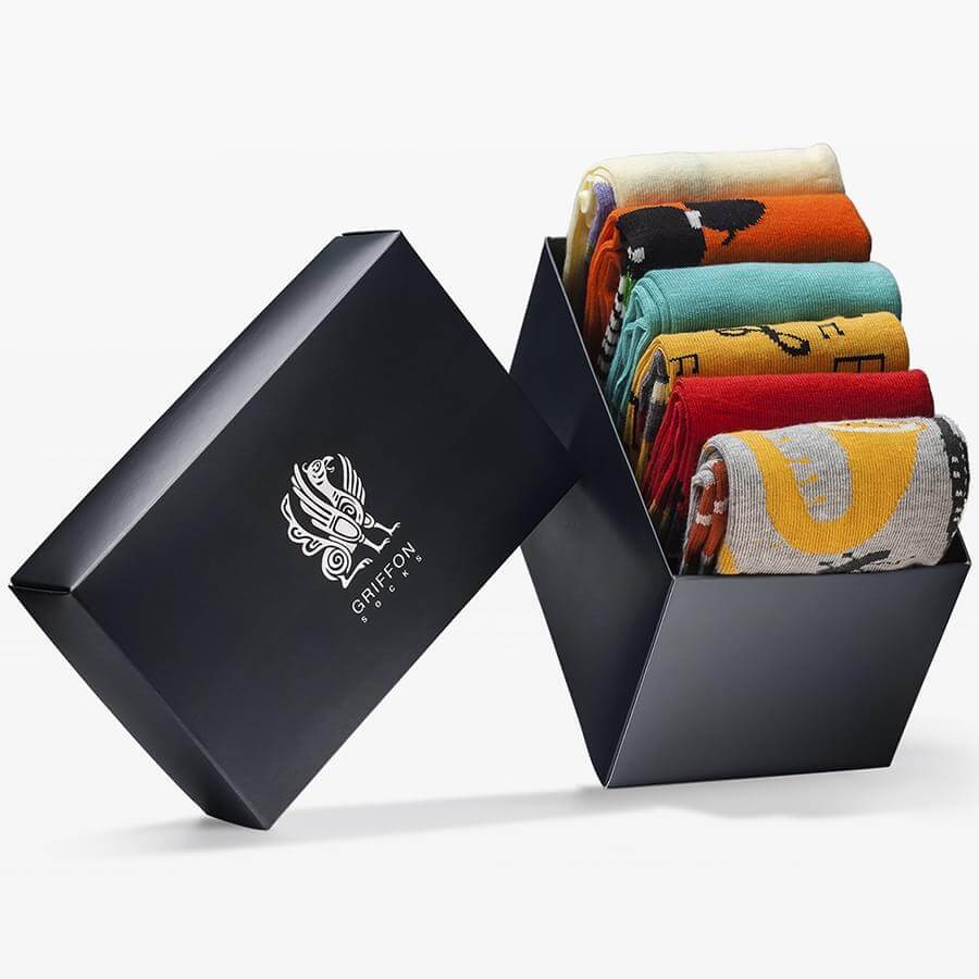 Bunte Socken Griffon Music Box 6 Paar