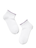 Conte Active Damen socken 12C32-035 weiß-lila