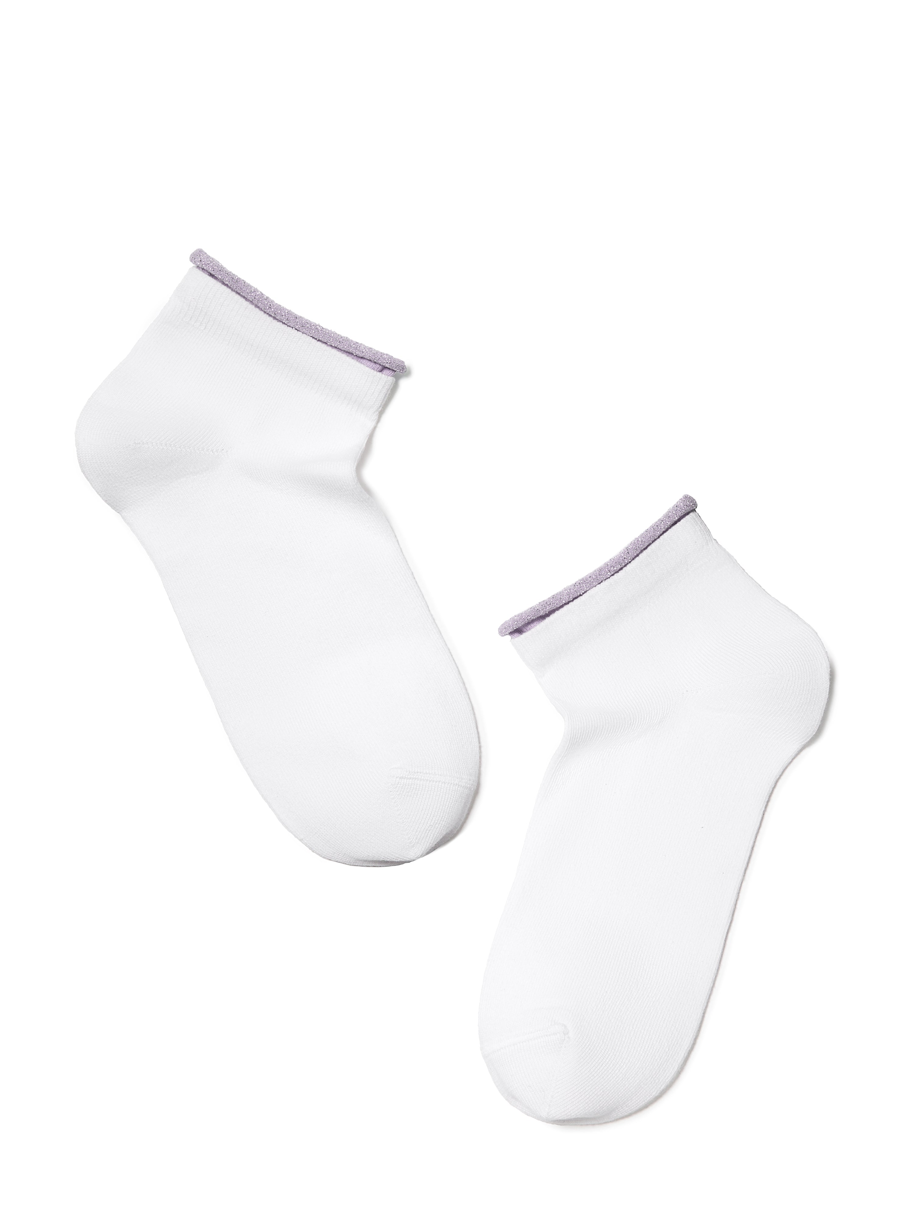 Conte Active Damen socken 12C32-035 weiß-lila
