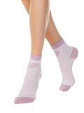 Damen Socken mit Herz in Rosa