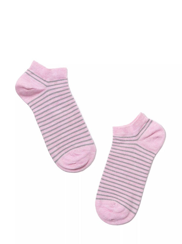 CONTE Sneaker Socken für Damen in Rosa mit Lurex