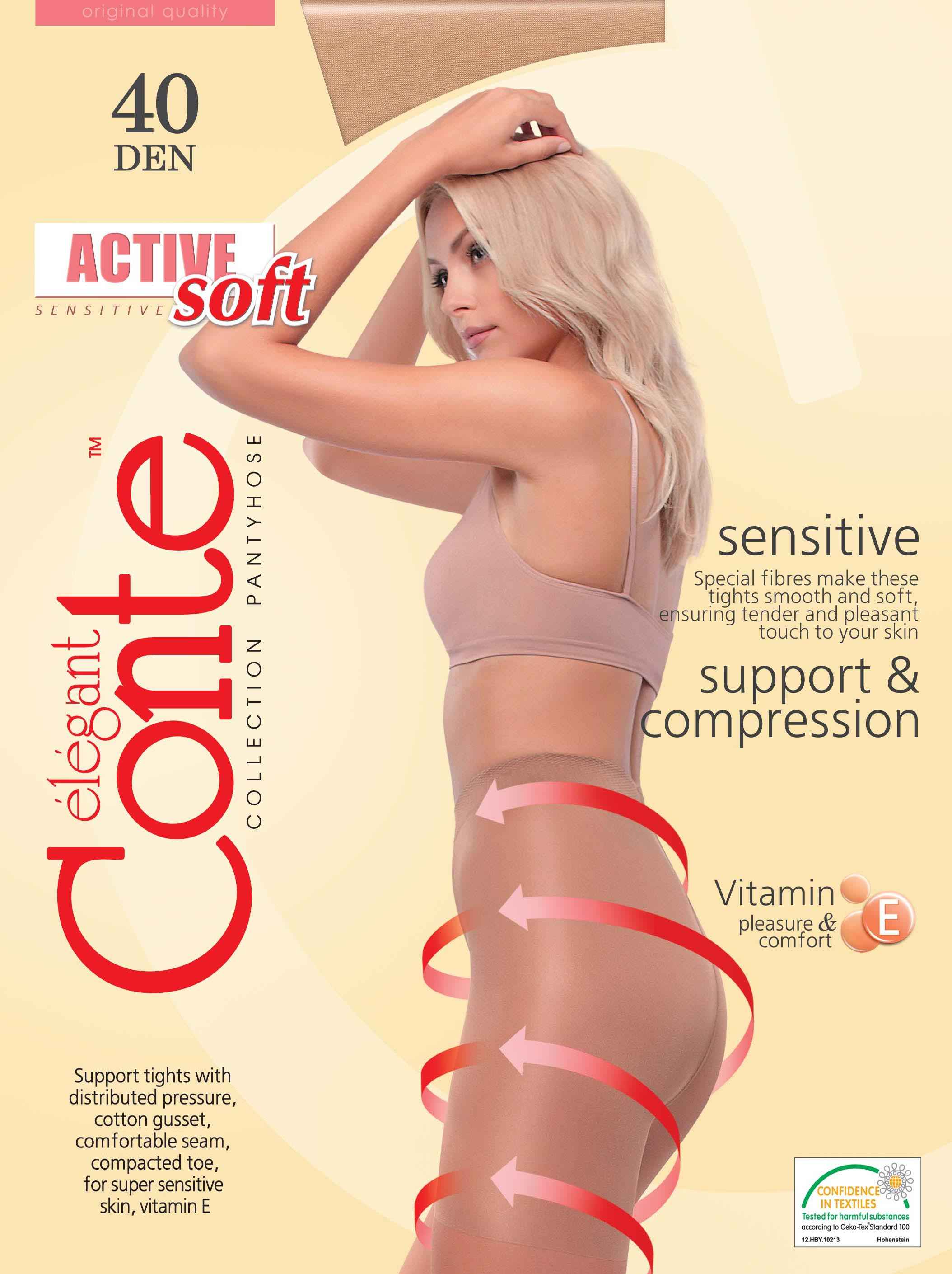 Damen Strumpfhosen CONTE ELEGANT ACTIVE SOFT 40