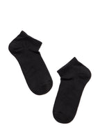 Sneakersocken für Damen schwarz,  Conte Elegant