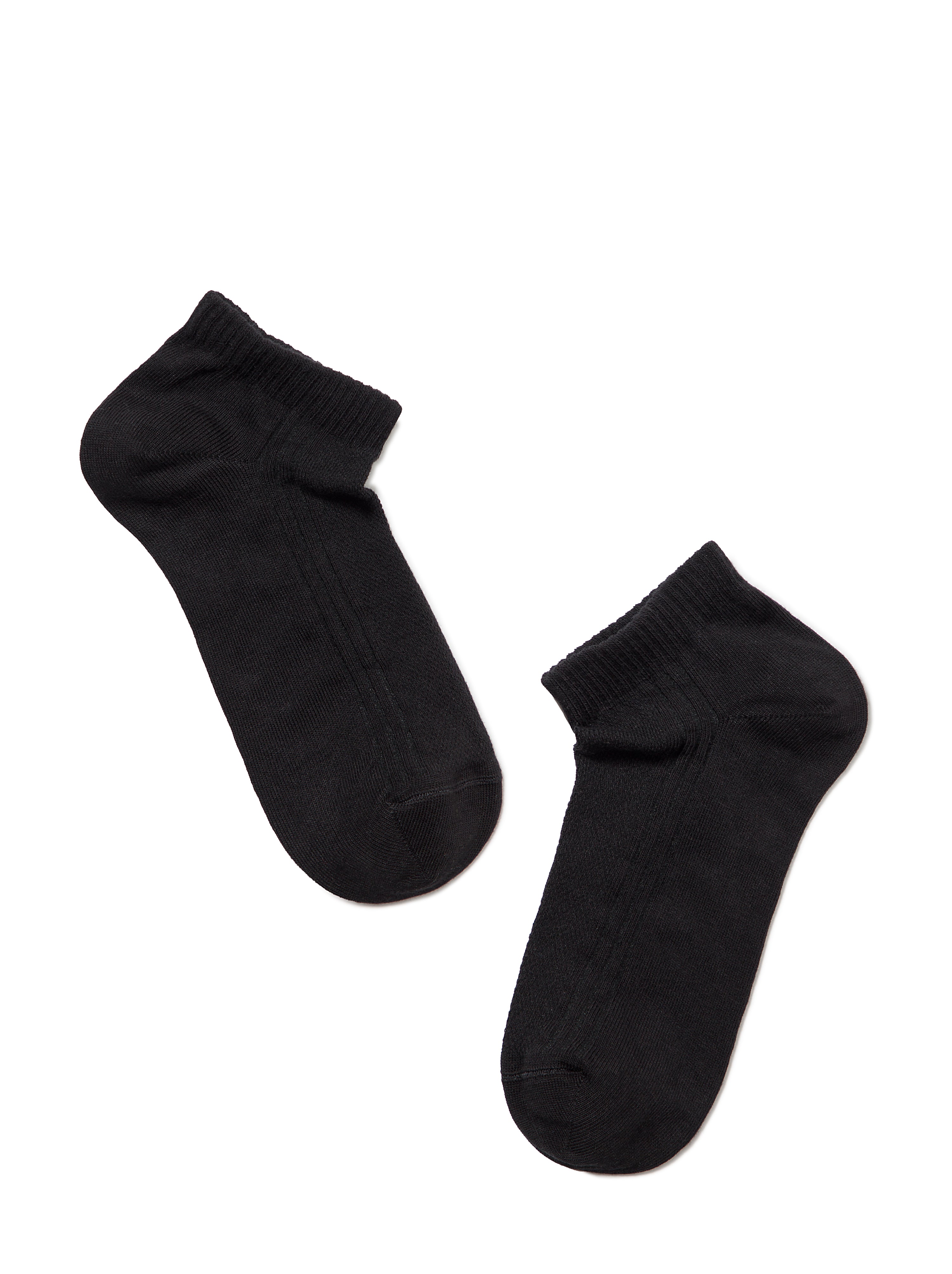 Sneakersocken für Damen schwarz,  Conte Elegant