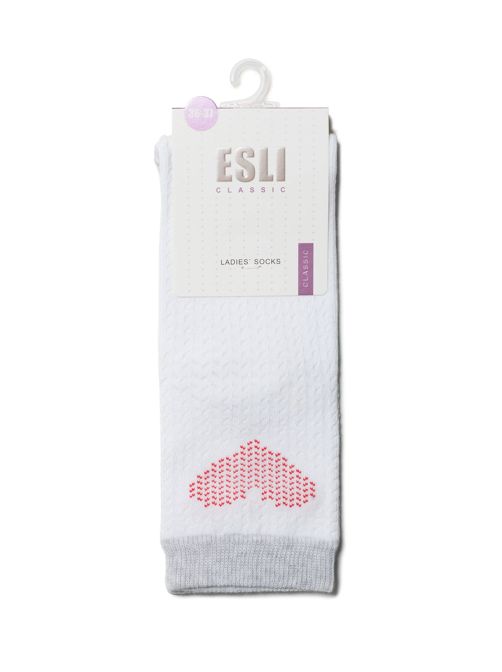 Damen Socken mit Herz in Weiß