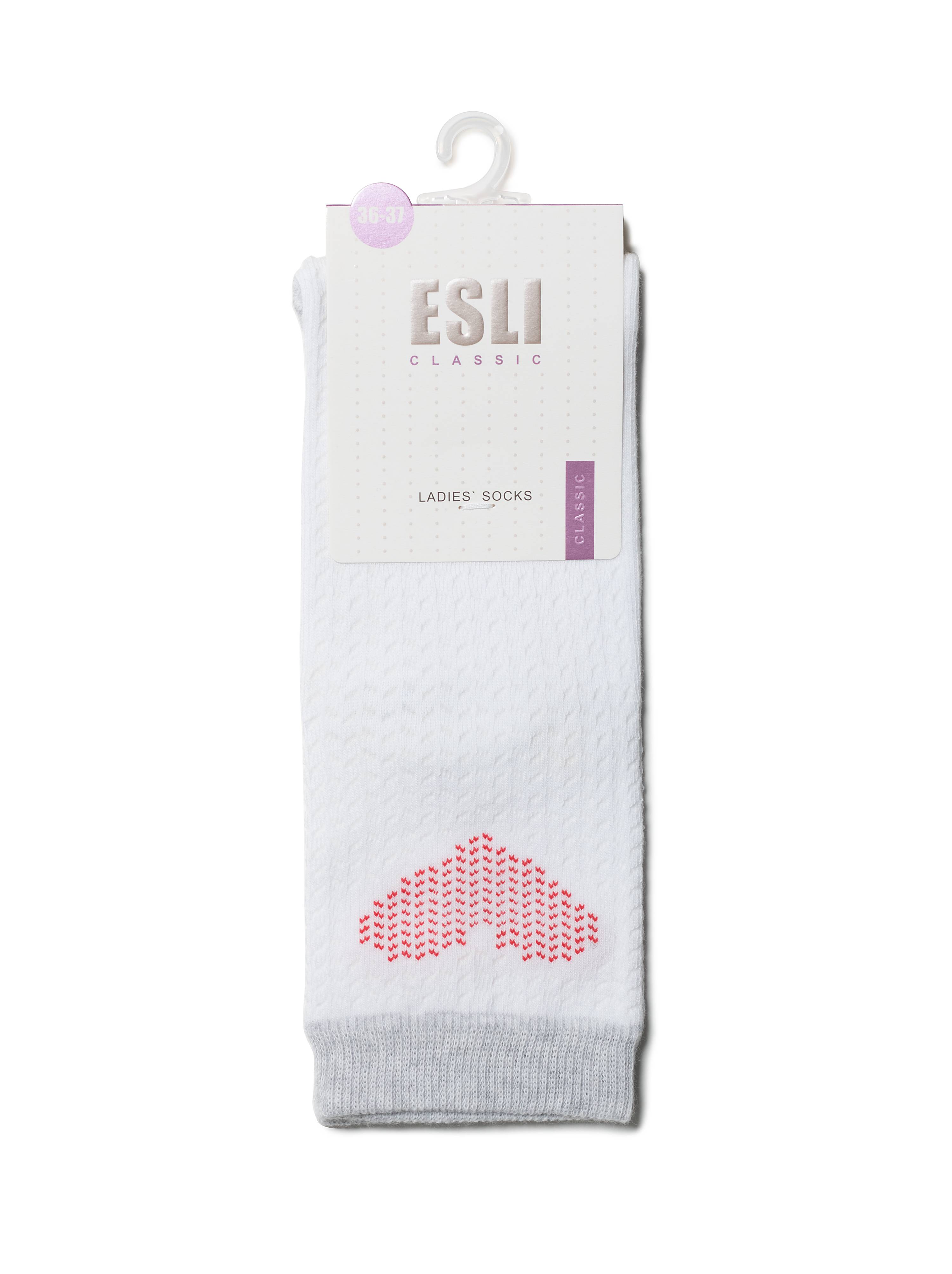 Damen Socken mit Herz in Weiß