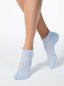 Preview: Sneaker Socken Damen CONTE mit Frotteesohle, Hellblau